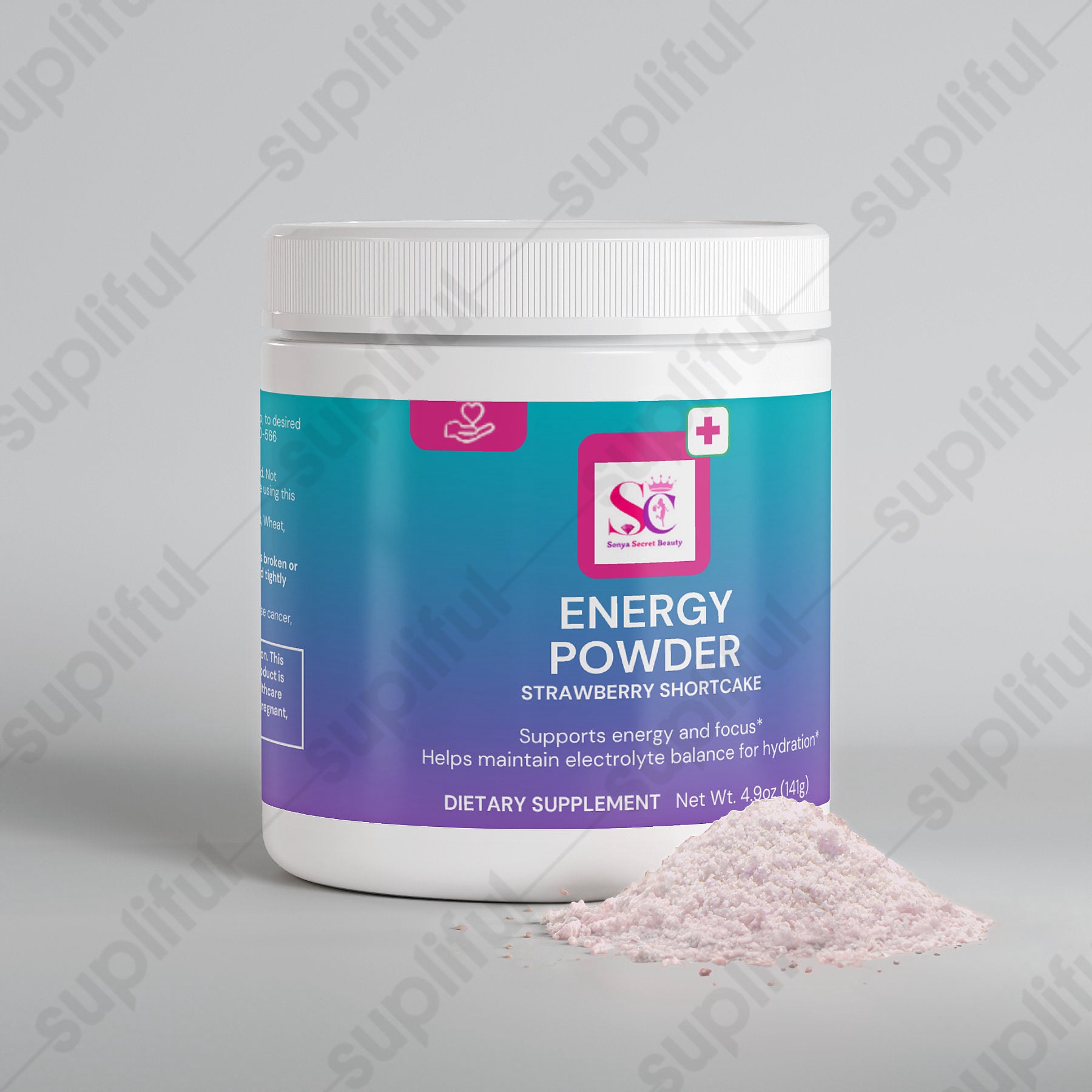 Energy Powder (Strawberry Shortcake)